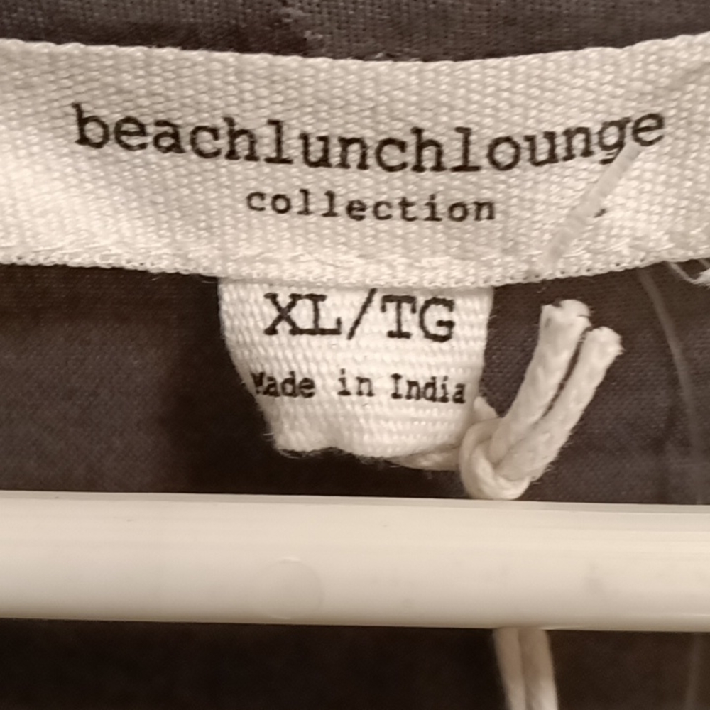 FINAL PRICE NWT beachlunchlounge ash gray l/s blouse w flared hem Size XL/TG